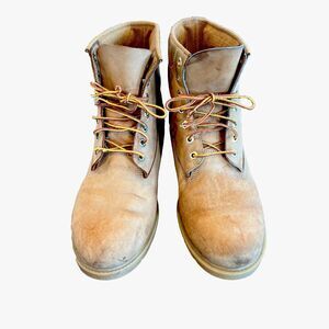 Timberland Men's Tan Round Toe Lace Up Work Boots SZ 13M 10066 5219